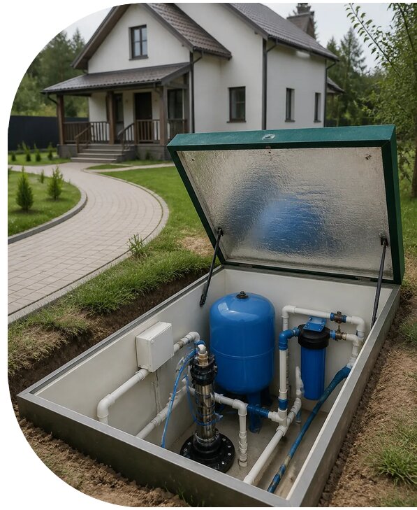 Автономное водоснабжение дома в Чернушке от 152340 р. | АПаруса-Чрш