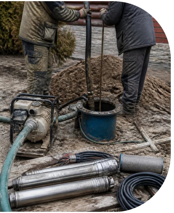 Профессиональное восстановление скважины под ключ в Чернушке